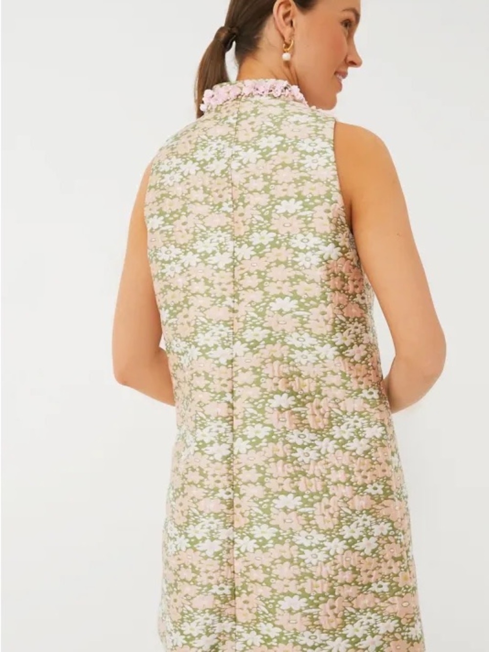 Tuckernuck Sequin Trim Maude Floral Dress Size Large - Picture 13 of 13
